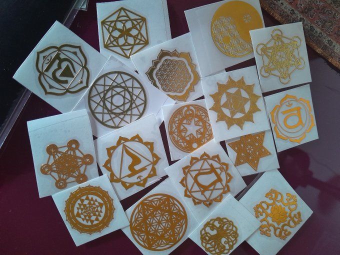 Stickers géométrie sacrée et symbôles