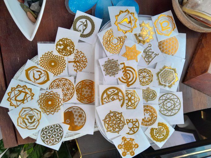 Stickers géométrie sacrée et symbôles