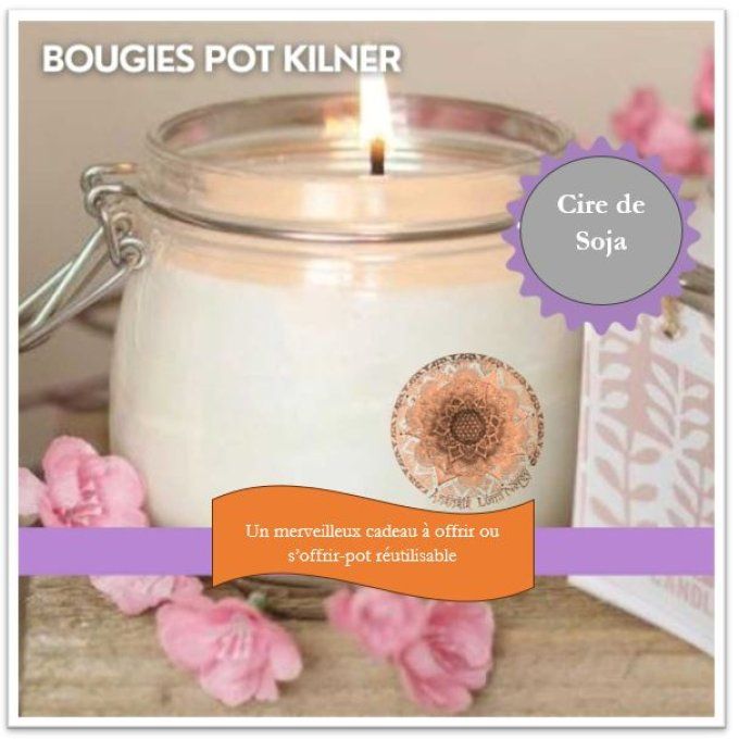 Bougie en cire de Soja