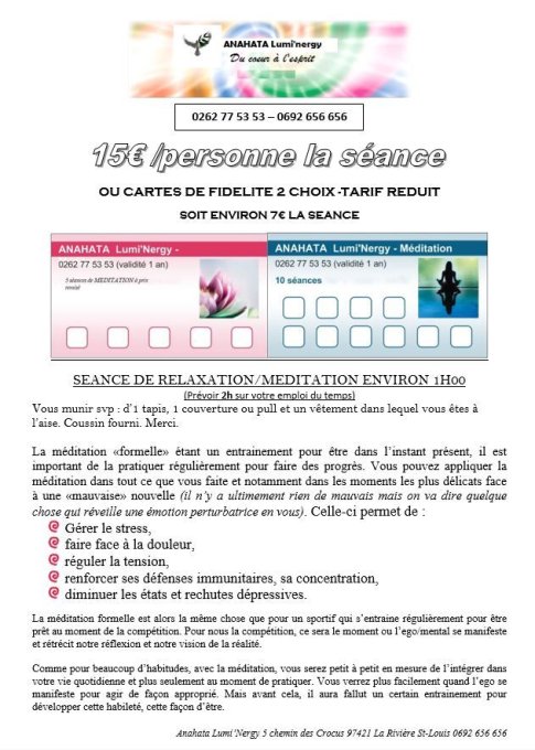 Carnet de méditation x 10 