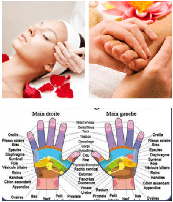 Réflexologie plantaire - Entretien  / ou visage ou mains  