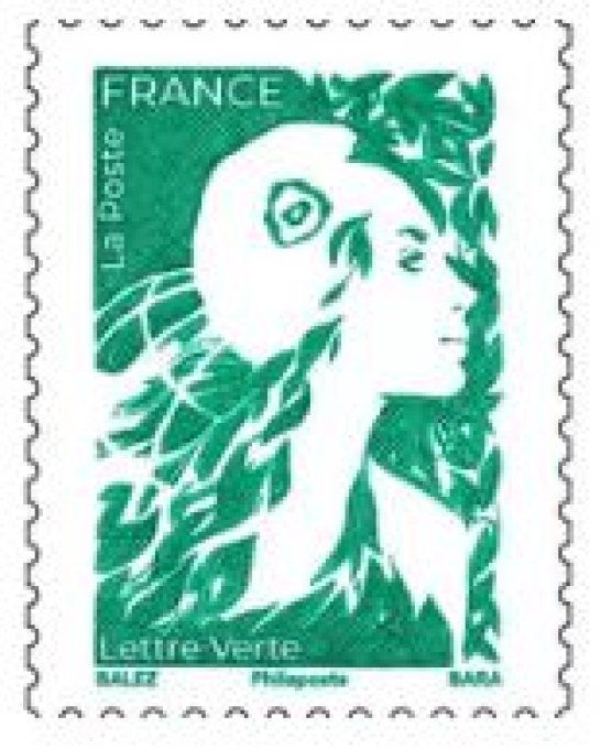 Timbres poste en carnet de 12